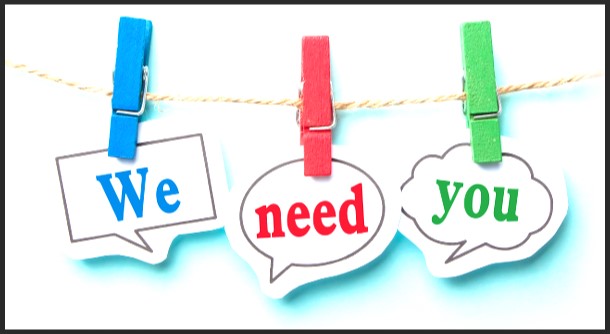 we need you